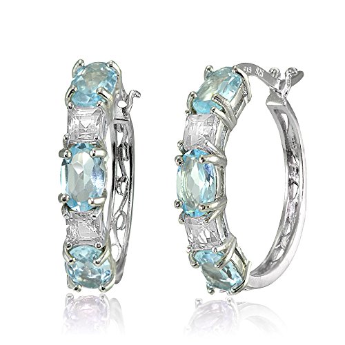 Blue & White Topaz