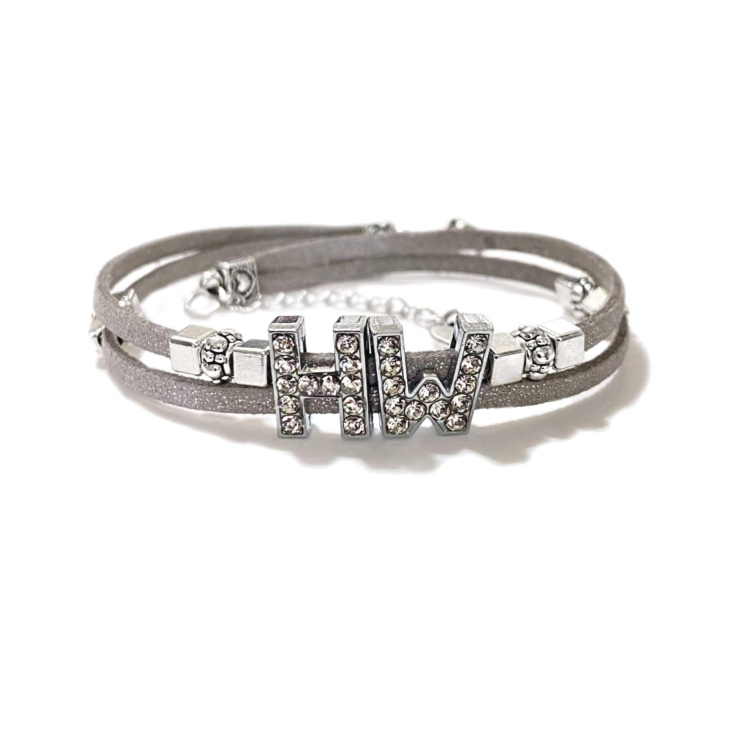 Hotwife Silver Suede Anklet & Bracelet Set - Elegant Jewelry for Hot Wife, Queen of Spades, BBC, QOS, MFM, Swinger & Vixen Lifestyle - Perfect for Threesome Dates & Sensual Occasions