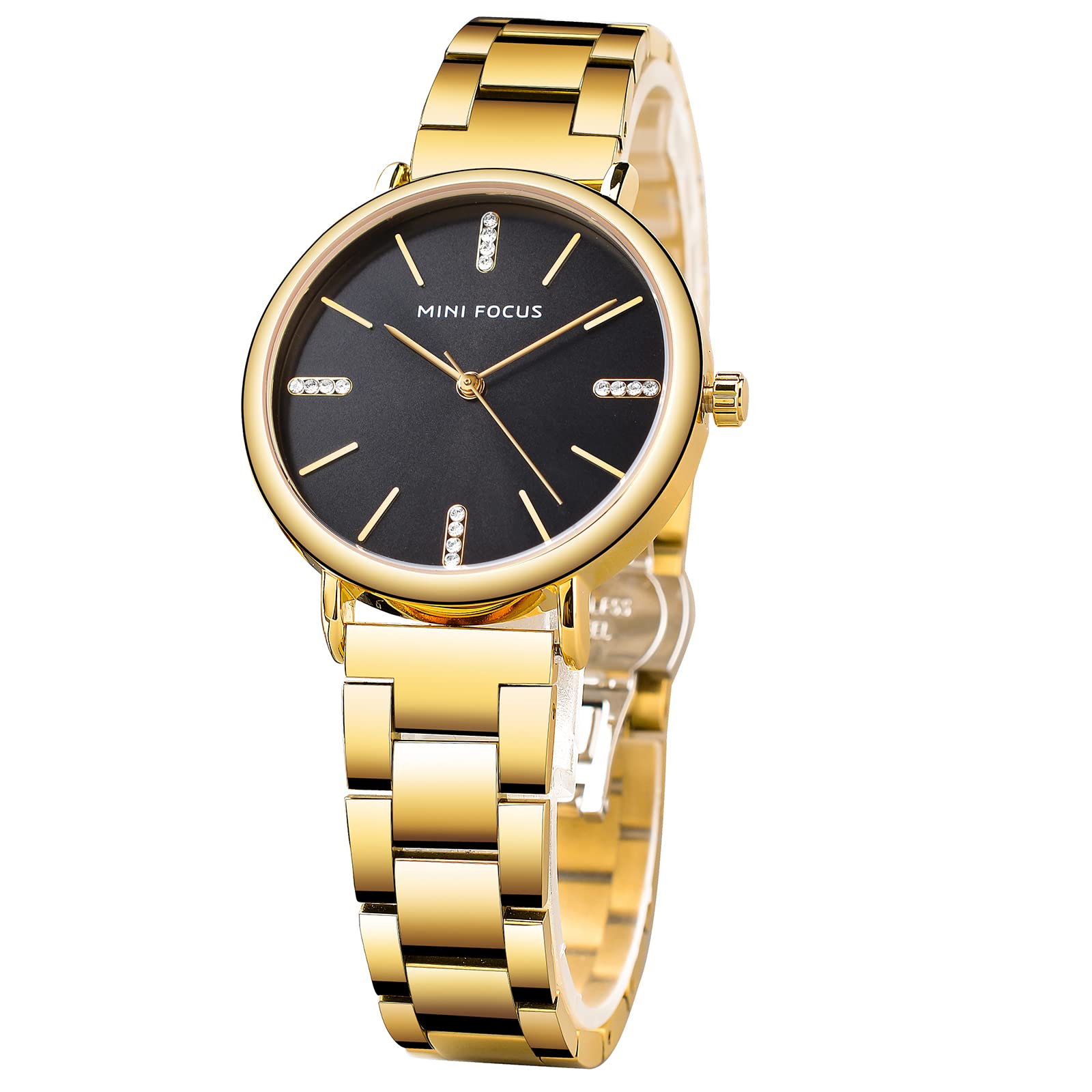 Elegant Women's Waterproof Quartz Watch with Stainless Steel Strap - Classic Ladies Wristwatch for Everyday Wear, Office & Special Occasions - Perfect Gift for Her