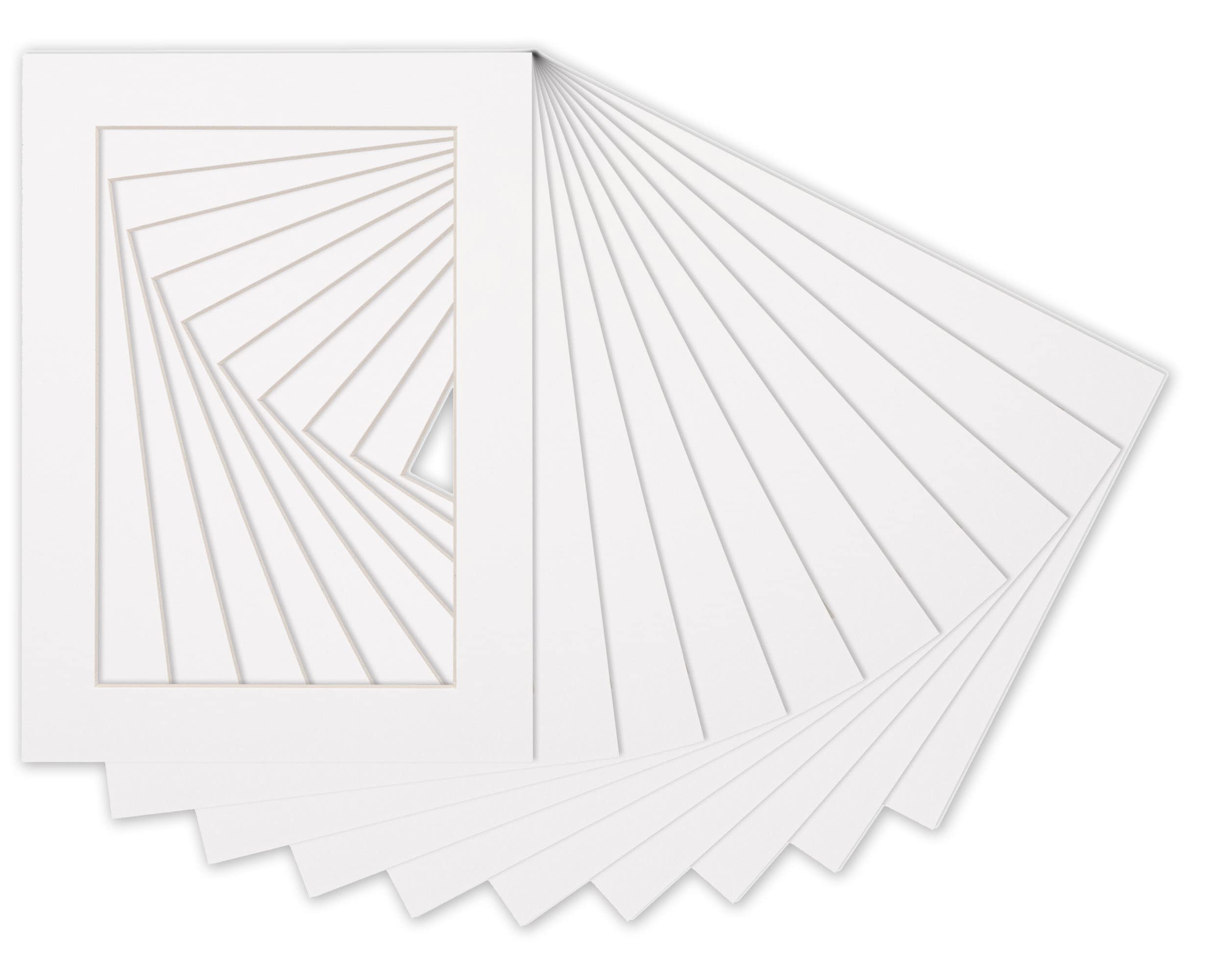 27x36 Acid-Free White Precut Matboard with Bevel Cut for 24x32 Photos - 4-Ply Thickness with Backing Board & Self-Seal Crystal Clear Photo Mat Bag - Perfect for Picture Framing, Art Displays, and Professional Photography Presentations