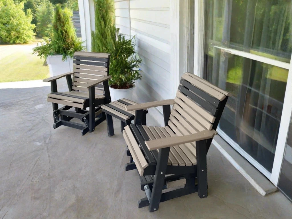 **Amish Yard Rollback Glider - Premium Wooden Outdoor Swing for Gardens, Patios & Porches - Relaxing Glider Bench for Backyard & Front Yard**