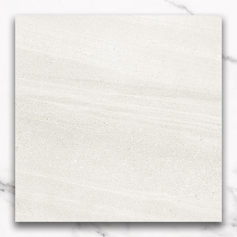 Premium 12x12 Inch Limestone Look Matte Porcelain Tile - Symphony White 300x300mm for Bathroom, Kitchen & Flooring - Durable & Stylish Ceramic Wall & Floor Tiles