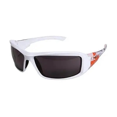 EDGE EYEWEAR XB446 T4 Brazeau True North Sunglasses - White & Ice / Smoke Lenses - Polarized UV Protection for Outdoor Sports & Driving