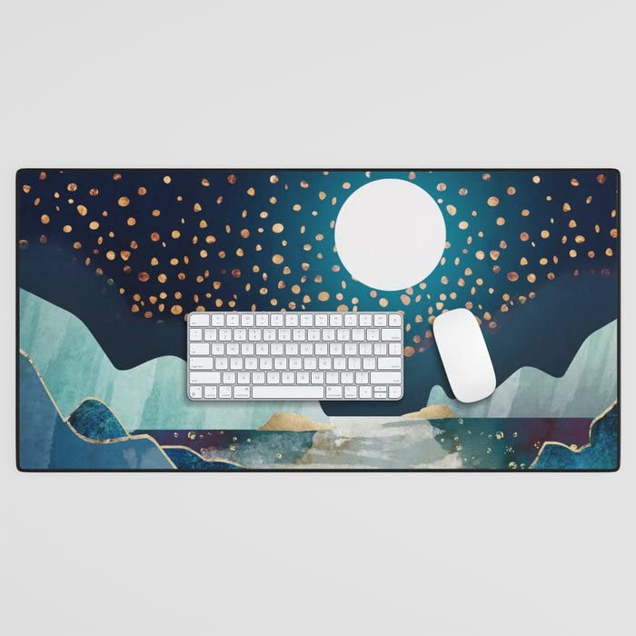 Spacefrogdesigns Moon Glow Desk Mat - 15.5