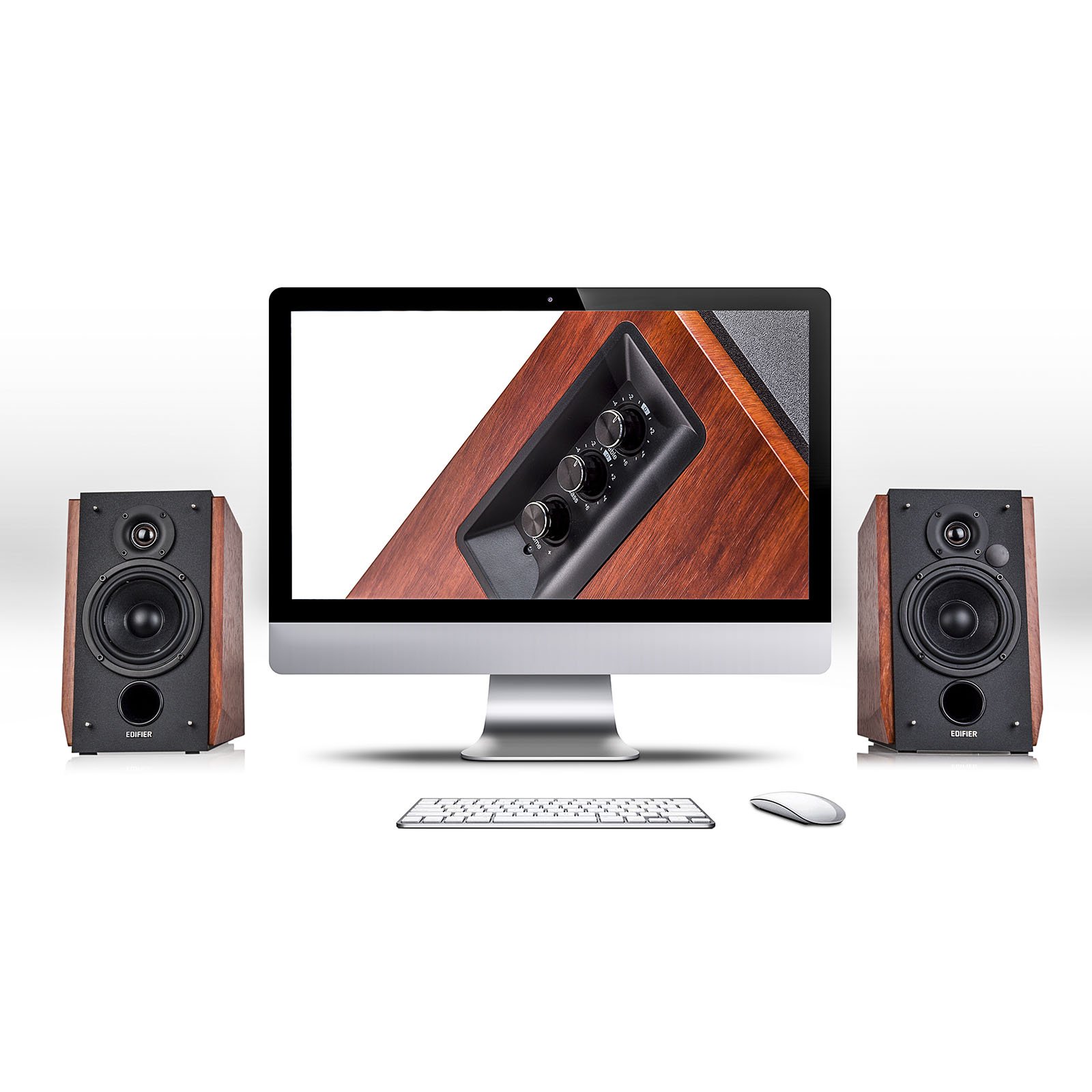 Edifier R1700BT Bluetooth Bookshelf Speakers - 66W RMS Powered Studio Monitors with Wooden Enclosure for Home Audio, Gaming & Music Streaming - Perfect for Living Rooms, Bedrooms & Home Offices