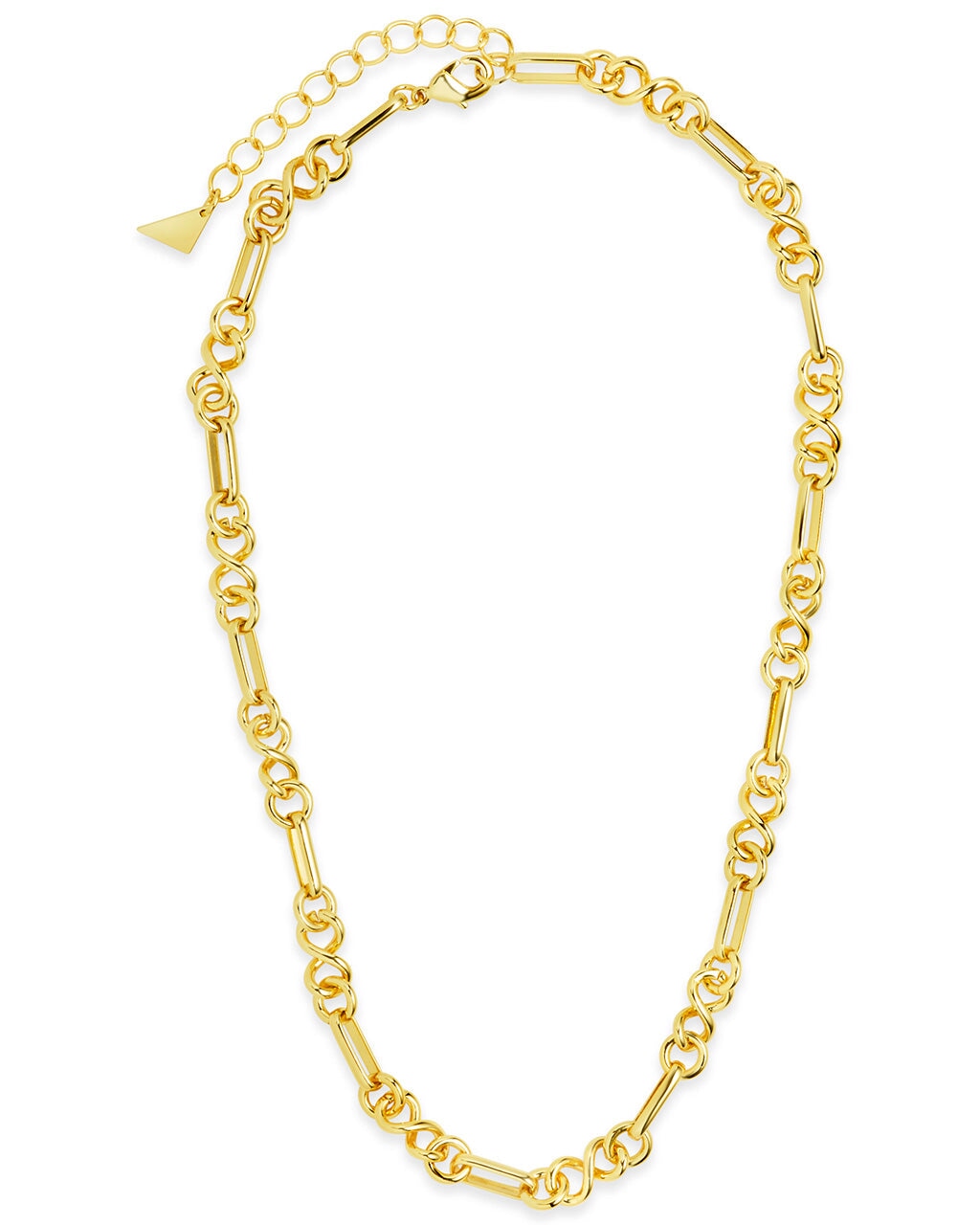 Infinity & Oval Link Chain Necklace for Women - Elegant Gold & Silver Layered Necklace Jewelry - Perfect for Everyday Wear, Date Night & Special Occasions