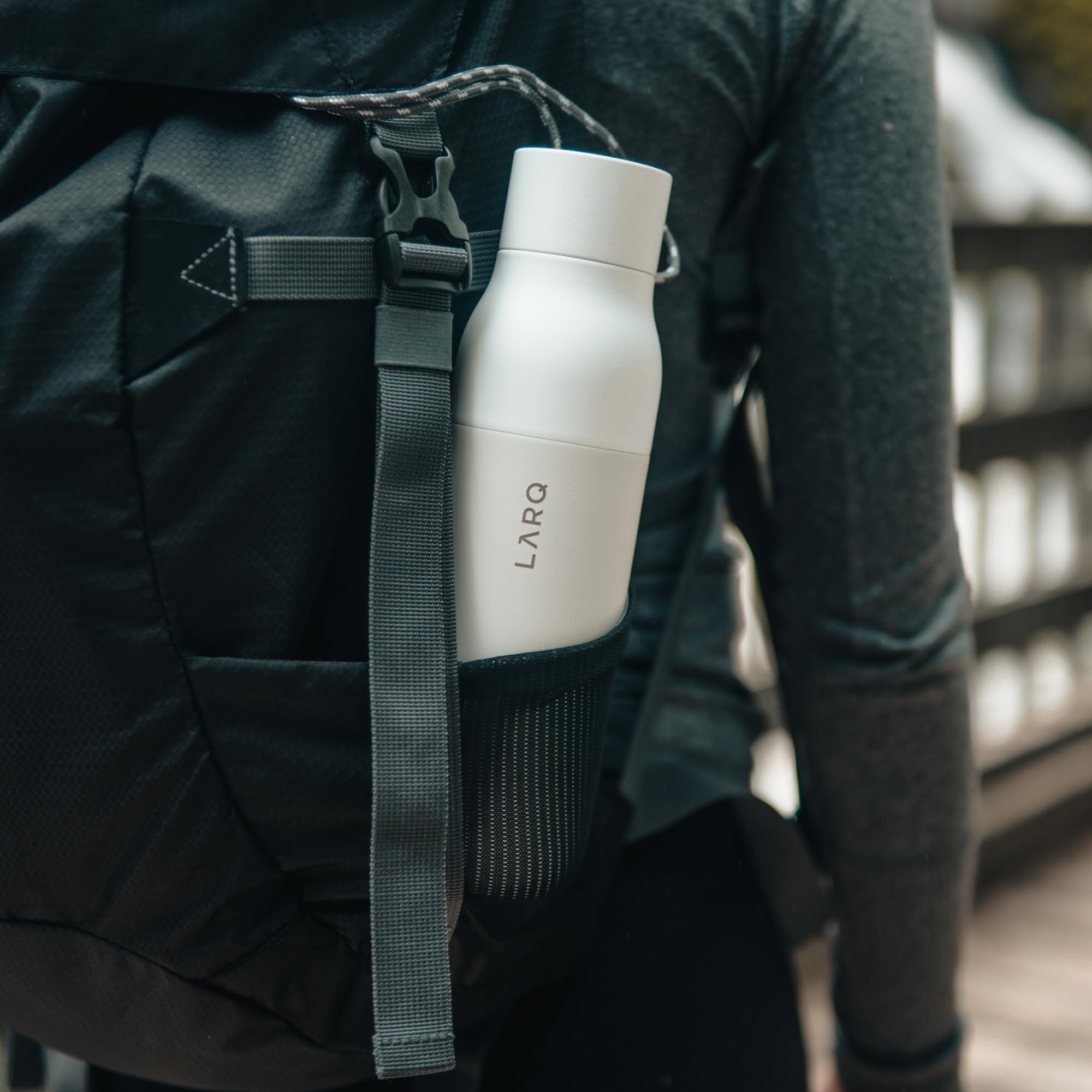 LARQ PureVis Self-Cleaning Water Bottle 25oz & Filtered Insulated Bottle Set | BPA-Free Reusable Travel Bottles for Gym, Hiking & Outdoor Activities