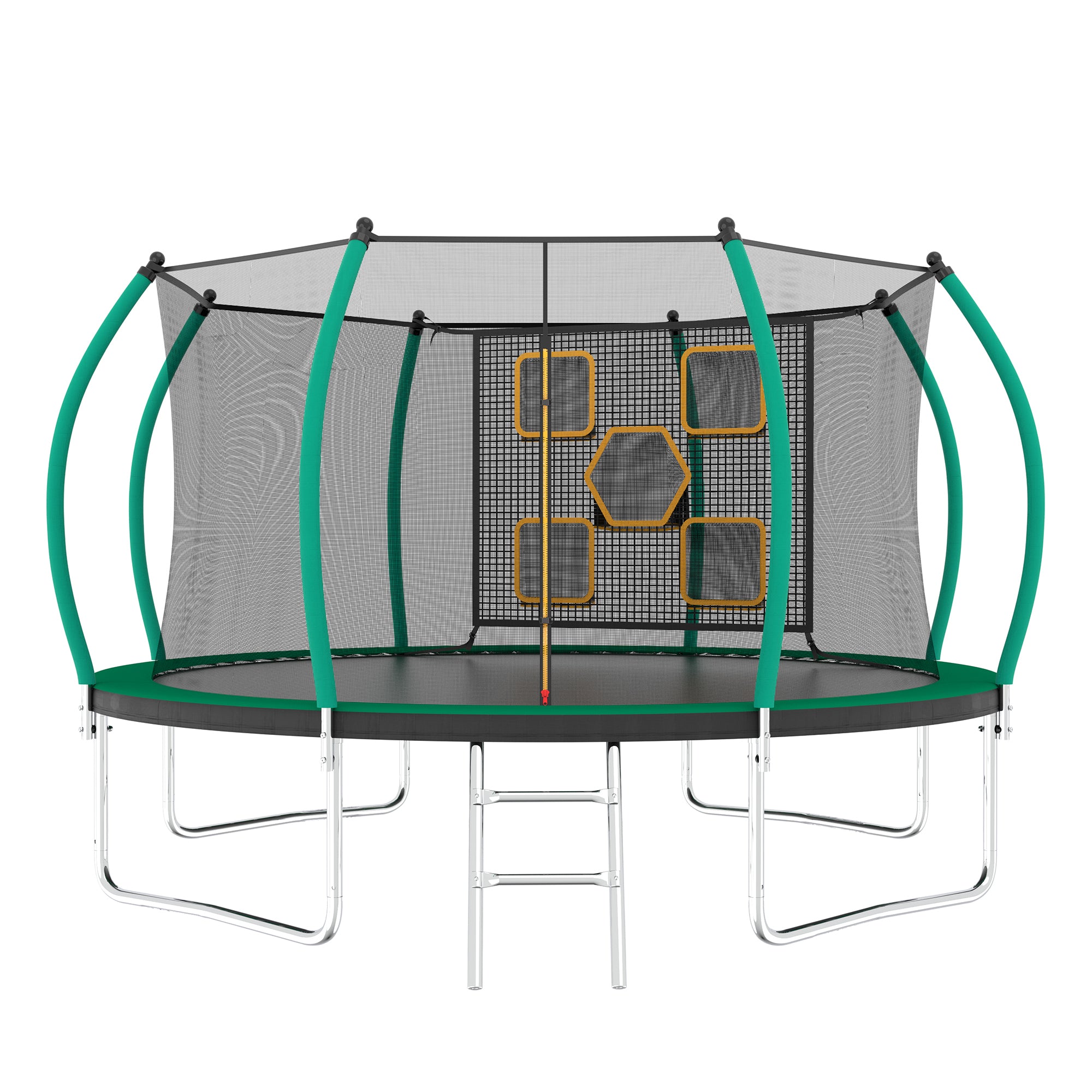 12FT Trampoline for Kids and Adults - Outdoor Round Trampoline with Safety Enclosure Net & Ladder - ASTM Approved Recreational Trampoline | Perfect for Backyard Fun, Exercise, and Family Outdoor Activities