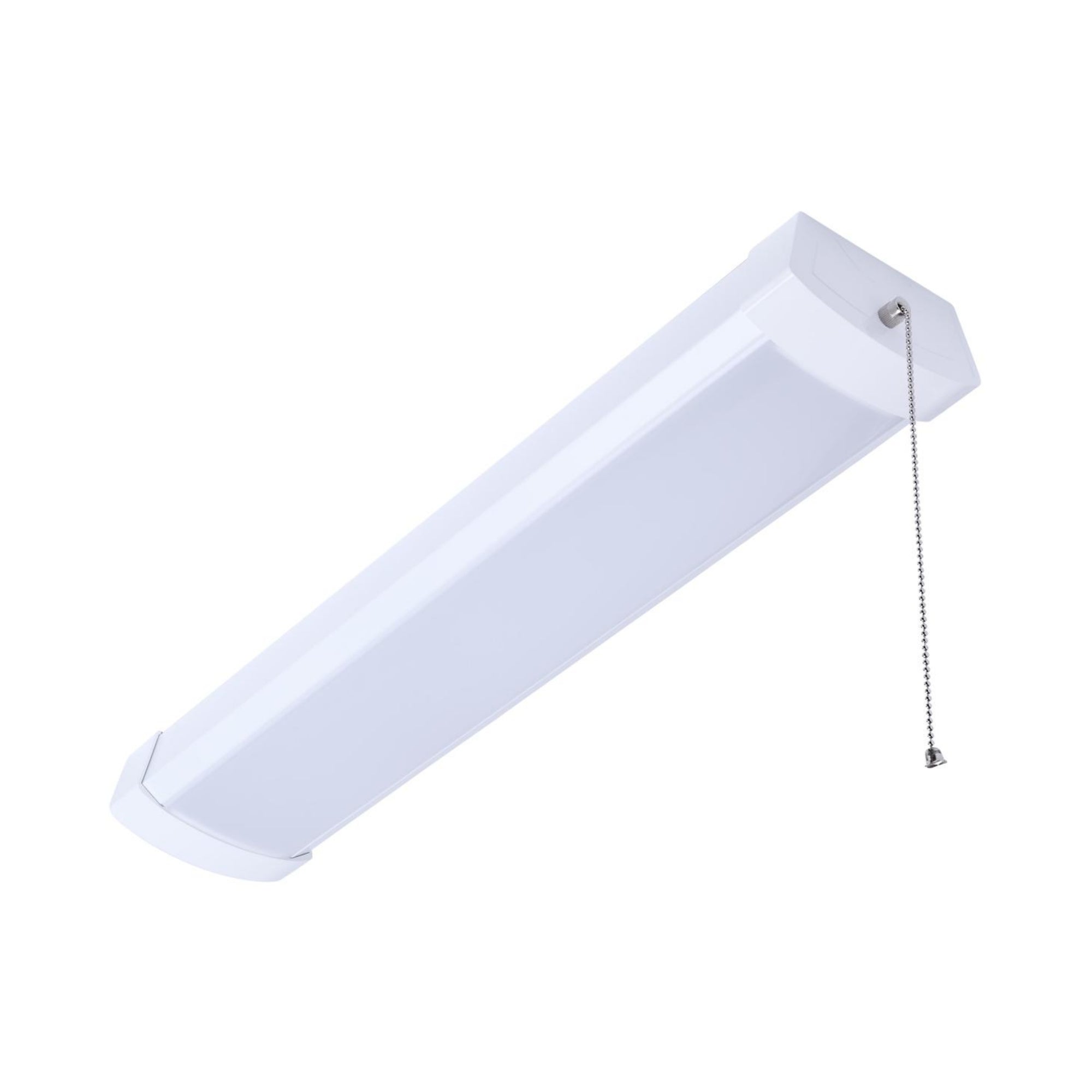 2ft LED Ceiling Wrap Light Fixture - 20W 1650 Lumens Dimmable - Selectable CCT (3000K-5000K) - On/Off Pull Chain - 120V AC - Perfect for Kitchen, Bathroom, Garage & Basement Lighting