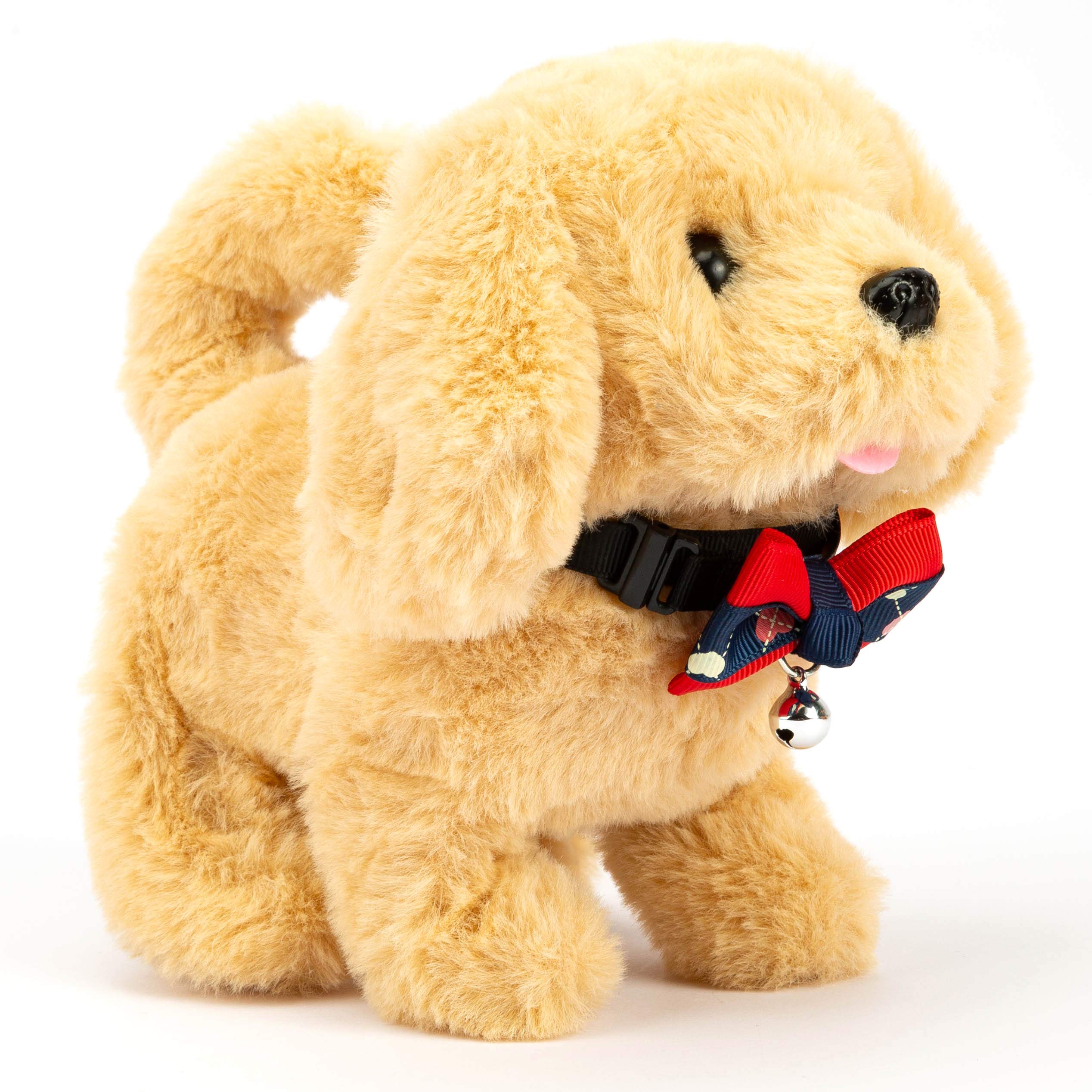 Interactive Plush Dog Toy - Realistic Walking & Barking Electronic Pet, 7
