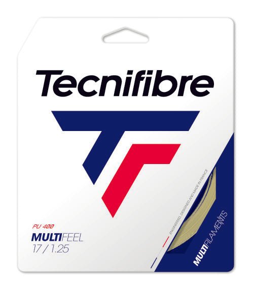 Tecnifibre Multifeel Tennis String - High Performance Synthetic Gut String for Control & Comfort | Perfect for Competitive Play & Recreational Tennis