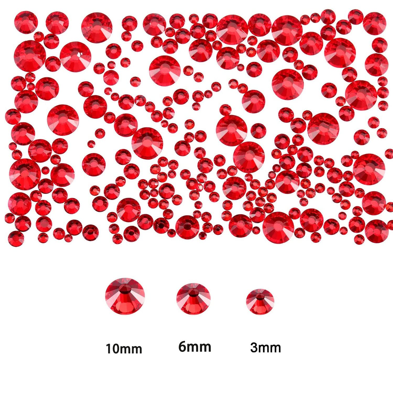 4000pcs Red Scatter Crystals | Premium Red Rhinestones | Vase & Table Decor Stones | Wedding & Birthday Party Decorations | DIY Craft Beads for Centerpieces, Floral Arrangements & Home Decor