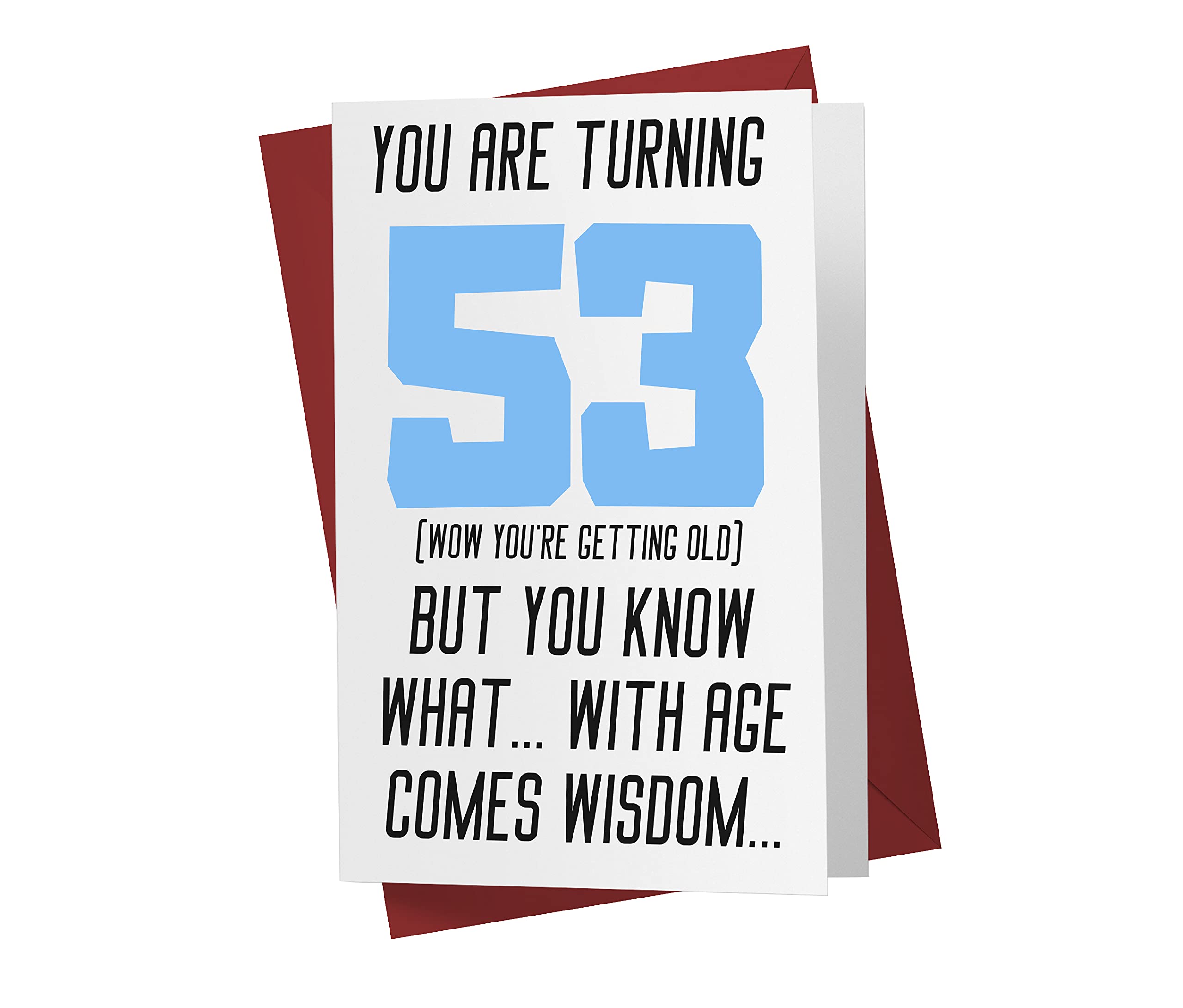 53rd Birthday Cards for Women - Funny Rude Sarcastic Cards for Girlfriend, Sister, Mom & Wife | Humorous Offensive 53 Year Old Birthday Gifts | Perfect for Prank Gifts & Adult Humor Celebrations