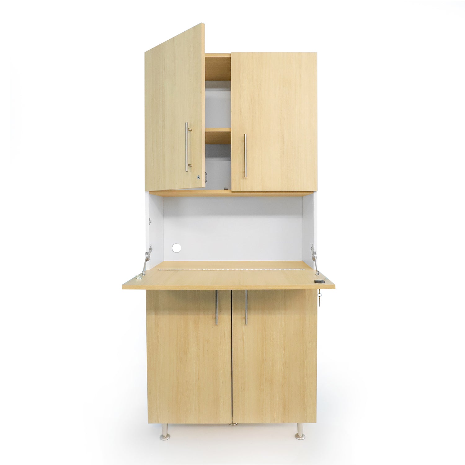 Elevated™ Adjustable Height Workstation Cabinet WB1954 - Ergonomic Office Desk Organizer for Home & Office Workspaces