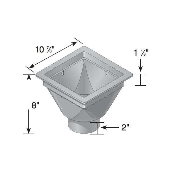 NDS 931 9-Inch Deep Housing Spigot Adapter - Heavy Duty PVC Pipe Fitting for Drainage & Irrigation Systems