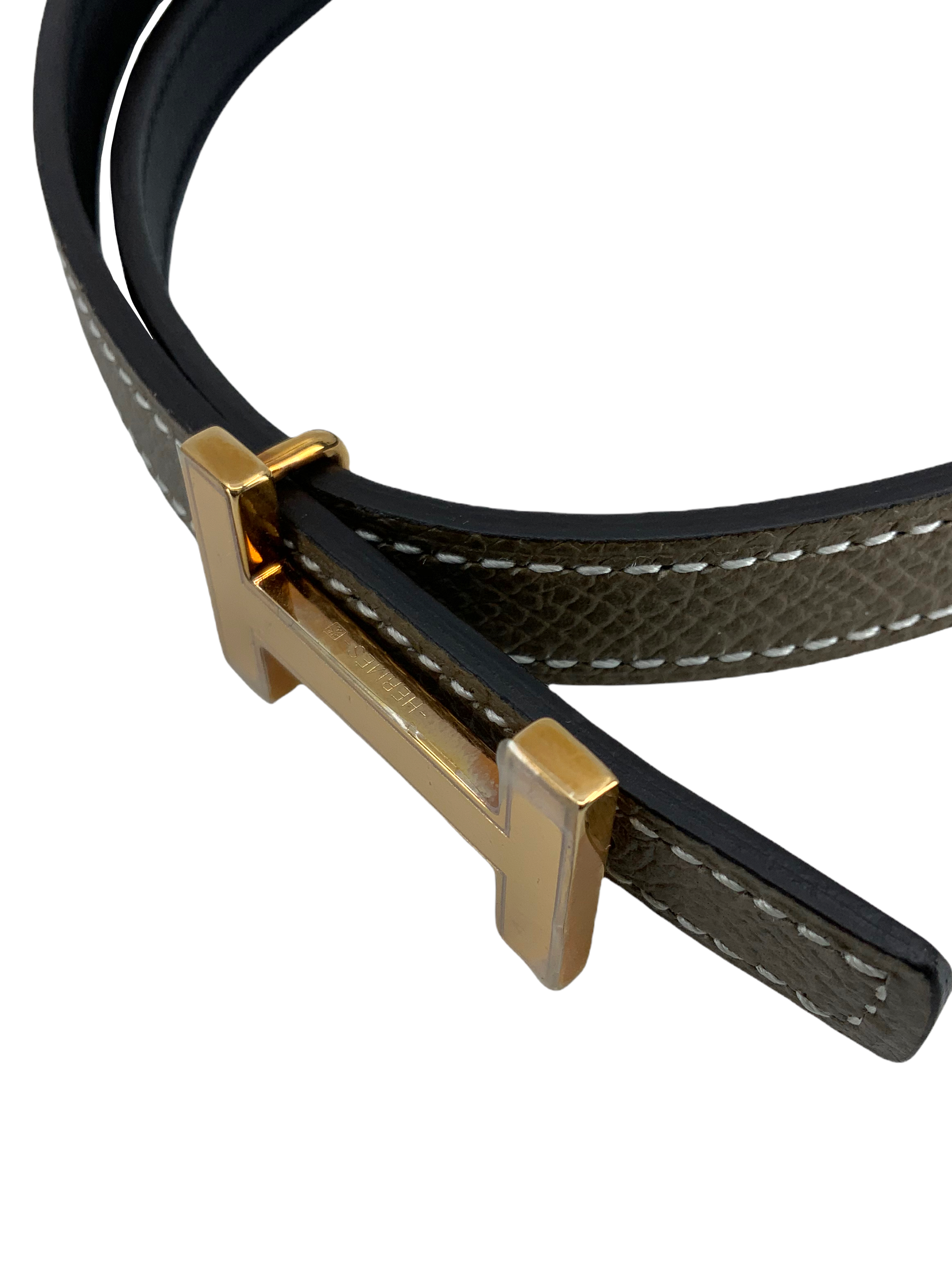 HERMES 13mm Genuine Leather Belt for Men - Classic Slim Dress Belt with Silver Buckle - Perfect for Business, Office & Formal Occasions