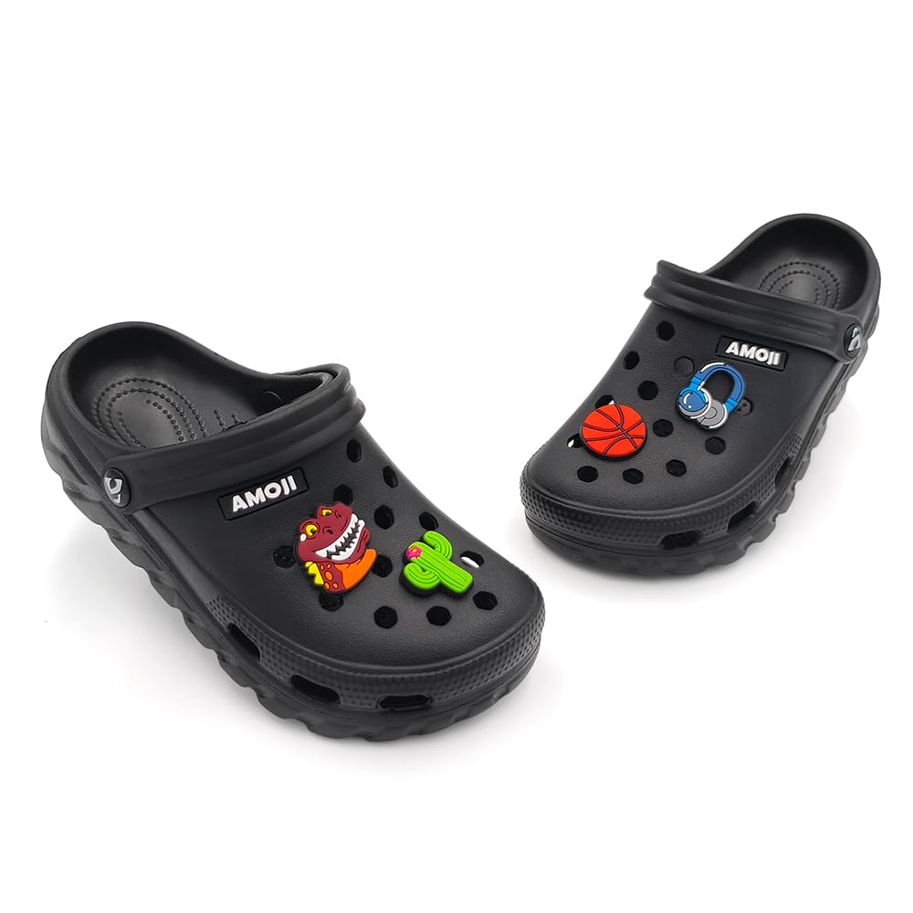 Amoji Kids Garden Clogs - Slip On Waterproof Outdoor Shoes for Boys & Girls - Perfect for Beach, Pool, Backyard & Playtime