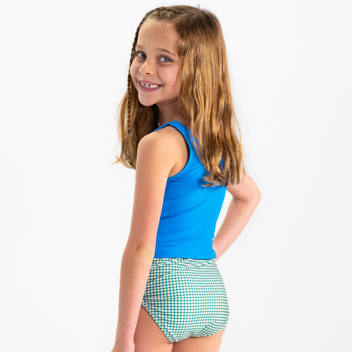 Girls V Neck Tankini Top - Comfortable Swimwear for Kids - Perfect for Beach, Pool & Summer Activities