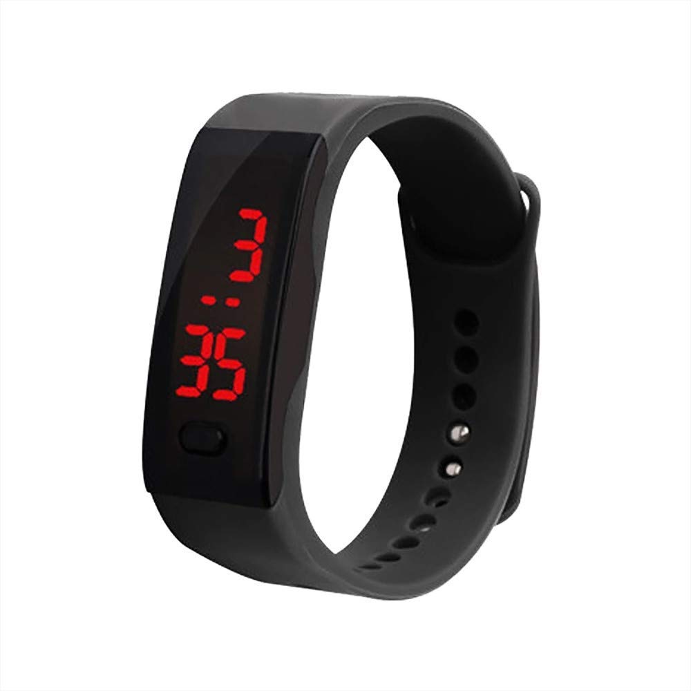 2024 LED Outdoor Digital Sports Watch for Kids, Students, Men & Women - Silicone Multicolor Waterproof Wristband with Stopwatch & Alarm - Perfect for Running, Swimming, Gym & Outdoor Activities