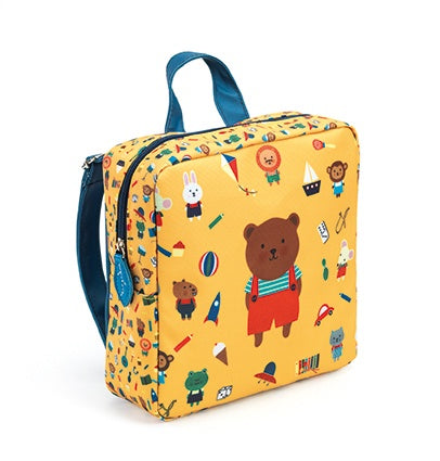 Stylish Djeco Bear Backpack for Kids - Perfect for School, Travel & Outdoor Adventures