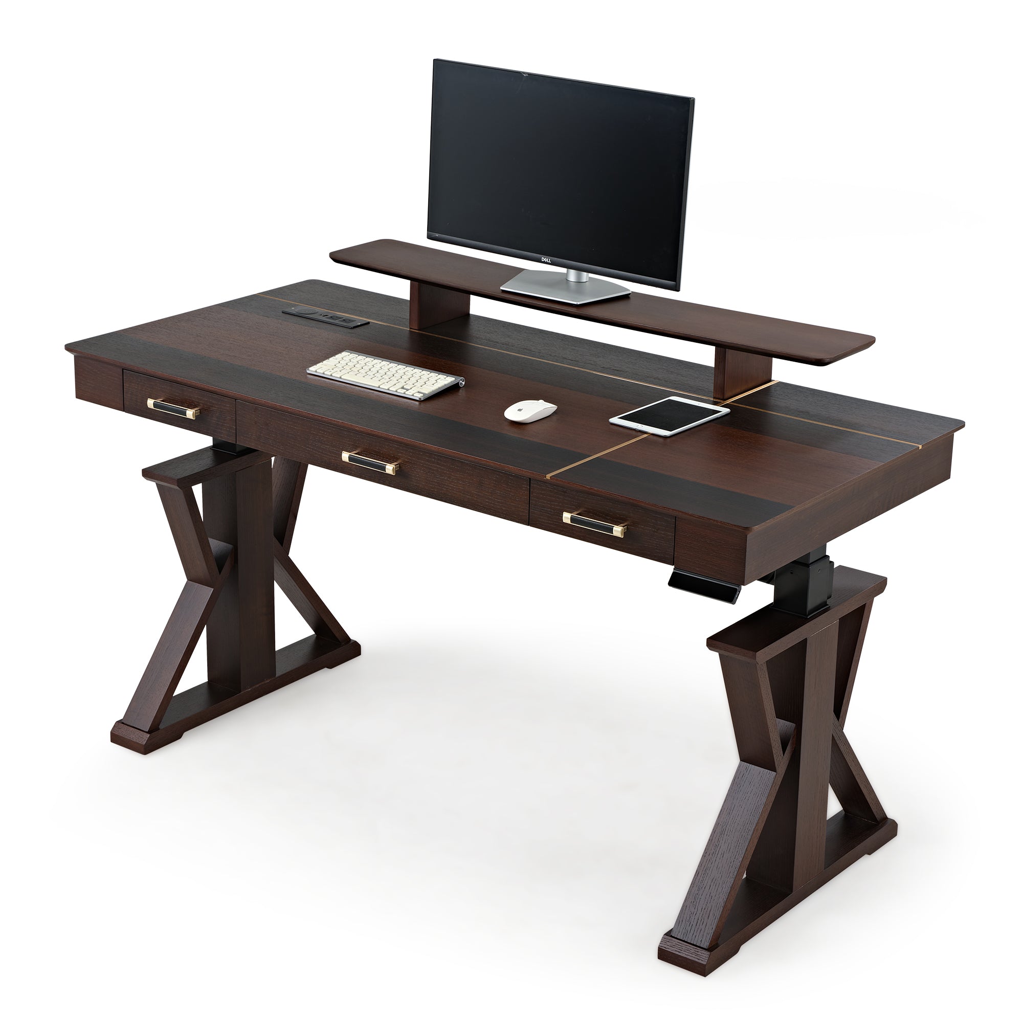 Ark SWS Pro Executive Standing Desk (63x29 Inches) - Adjustable Height Electric Standing Desk for Home & Office Workspace - Ergonomic Sit Stand Desk for Work from Home & Office Productivity