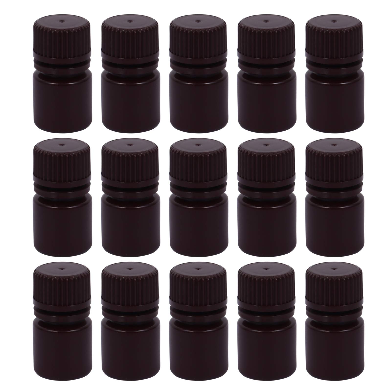 20pcs Plastic Reagent Bottles - Empty Chemical & Medicine Storage Containers with Seal for Liquids, Samples, Lab Use | Ideal for Science Experiments, DIY Projects & Home Organization