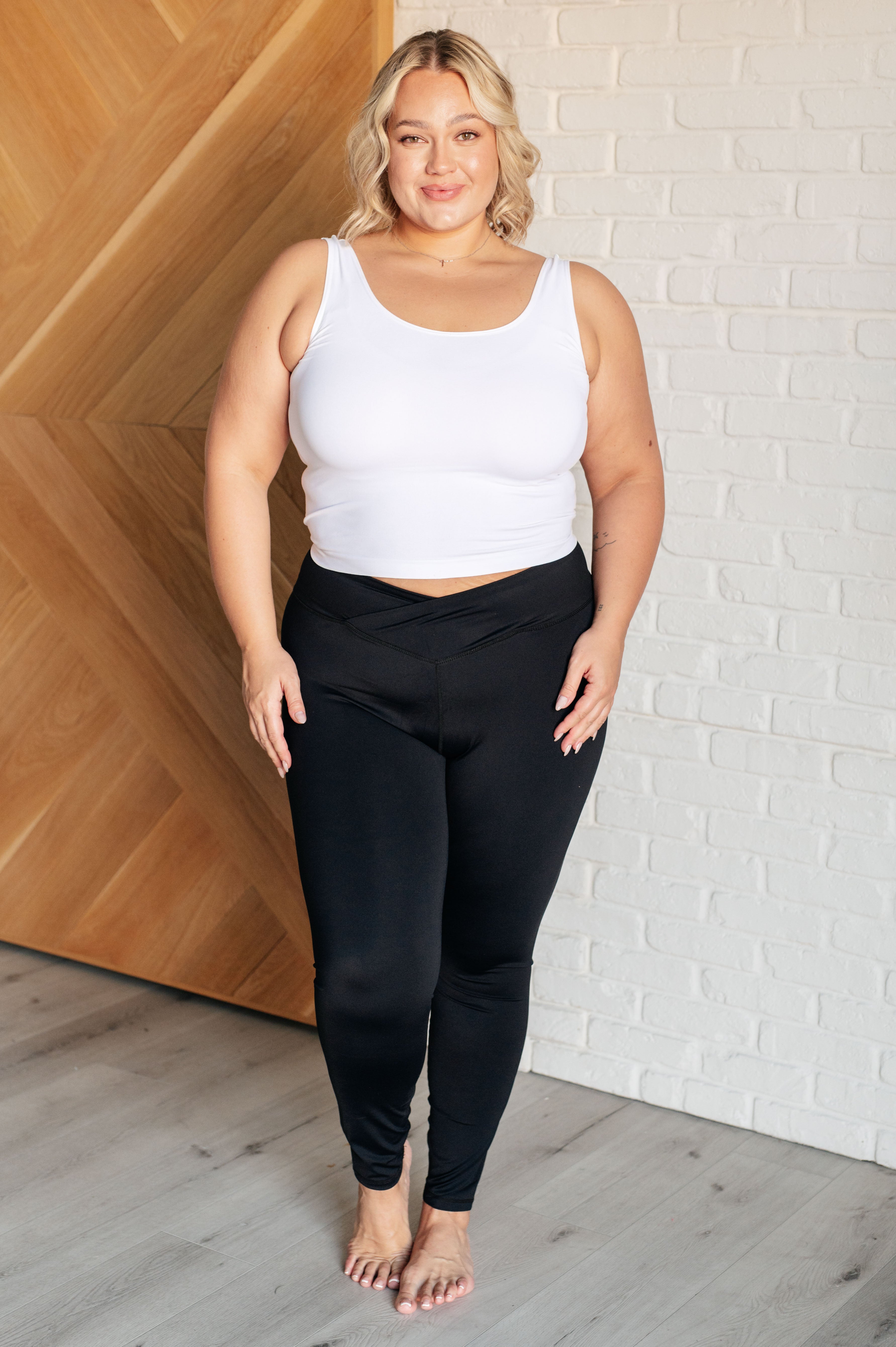Do The Most V Front Leggings - High Waisted Yoga Pants for Women, Tummy Control Workout Leggings - Perfect for Yoga, Gym, Running & Lounge Wear