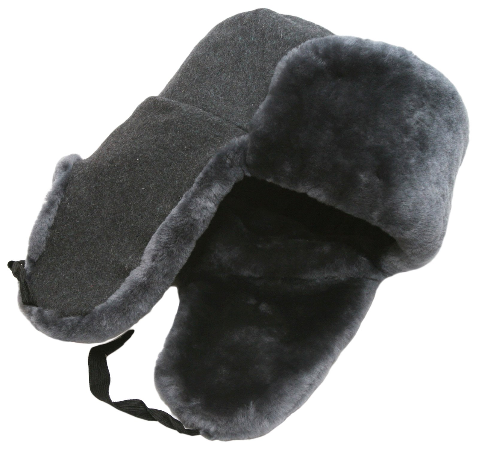 Russian Federation Army Officer Winter Hat with Soviet Navy Insignia - Warm Military Style Cap for Cold Weather & Outdoor Activities