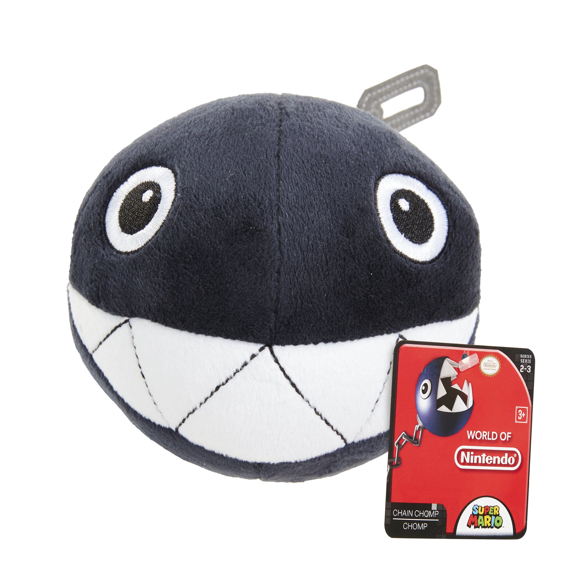 Official Nintendo Chain Chomp Plush Toy - Super Mario Bros Collectible Soft Stuffed Animal - Perfect for Gaming Room Decor, Birthday Gifts & Mario Fans Collection