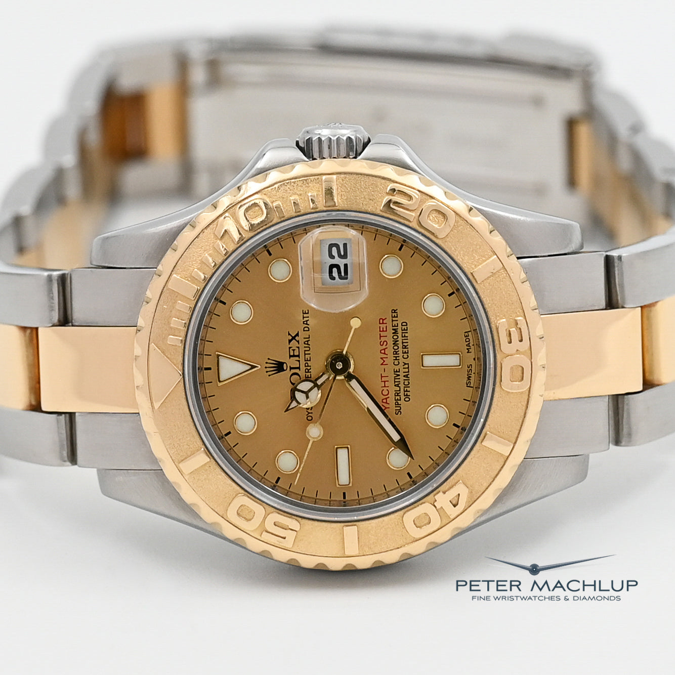Luxury Rolex Yacht-Master Ladies Watch 26mm 18K Gold & Stainless Steel - Perfect for Sailing, Yachting & Elegant Occasions