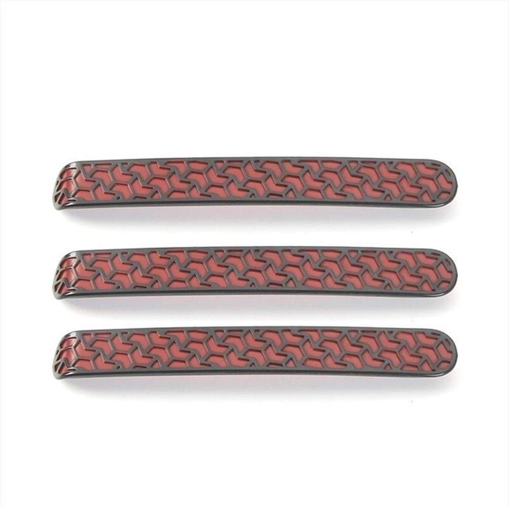 MOUNTAIN MEN ABS Door Handle Cover Trims for Jeep Wrangler 2007+ - Red 3 | Exterior Car Styling Accessories | Weatherproof & Scratch-Resistant | Perfect for Off-Roading & Daily Commute
