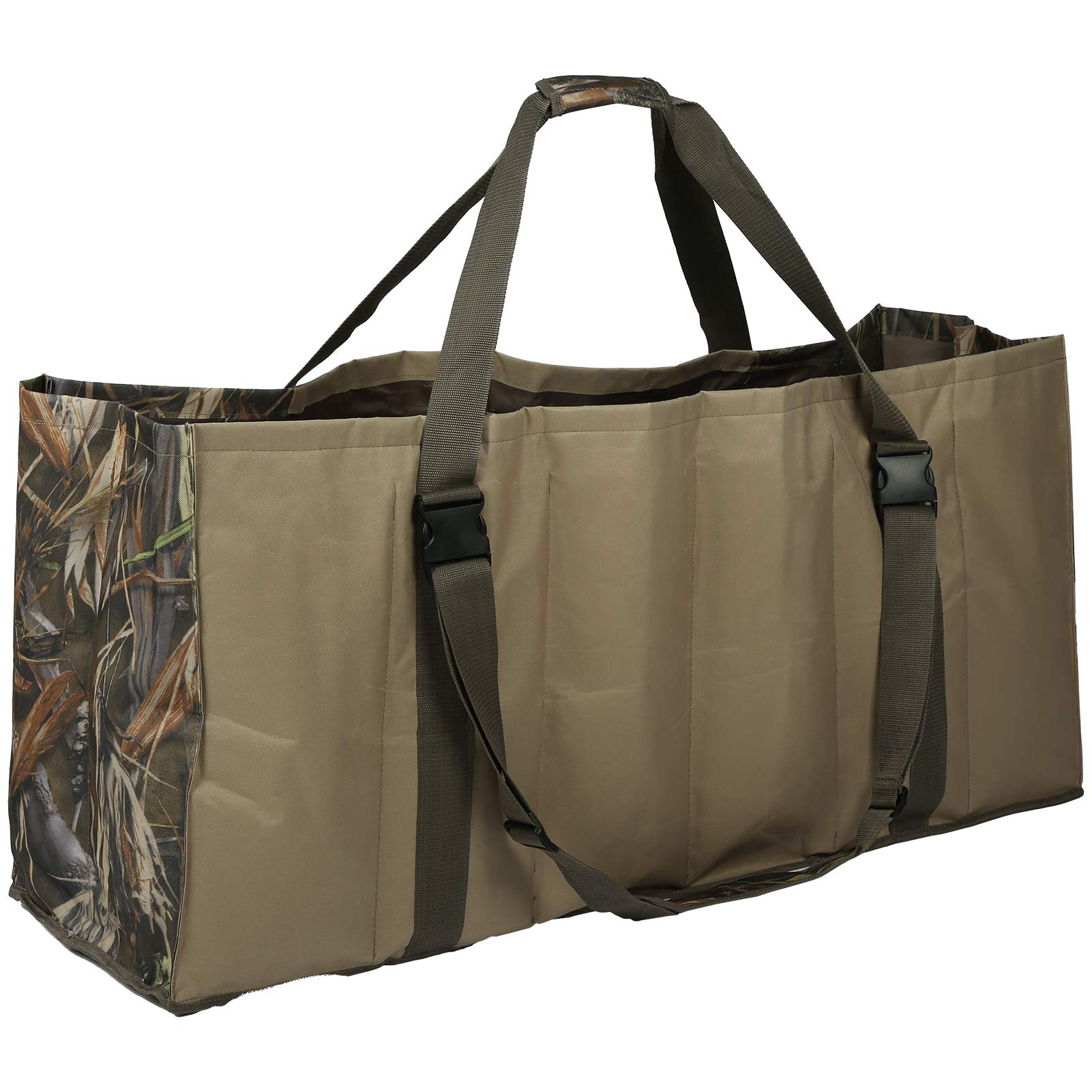 Qqmora Durable Duck Decoy Bags - 12 Slot Camouflage Oxford Cloth Hunting Gear for Waterfowl Hunting & Fishing Accessories | Perfect for Outdoor Sports & Wildlife Photography