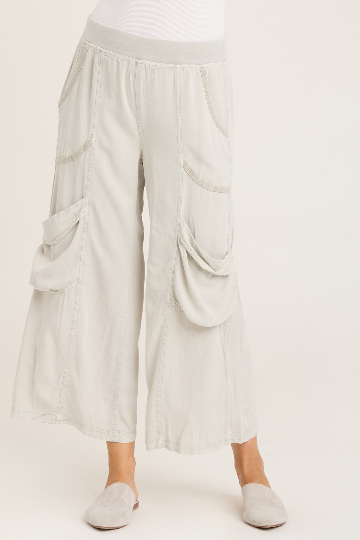 Stylish Twill Faulkner Crop Pants for Women - Comfortable High Waisted Casual Trousers | Perfect for Office, Travel & Everyday Wear