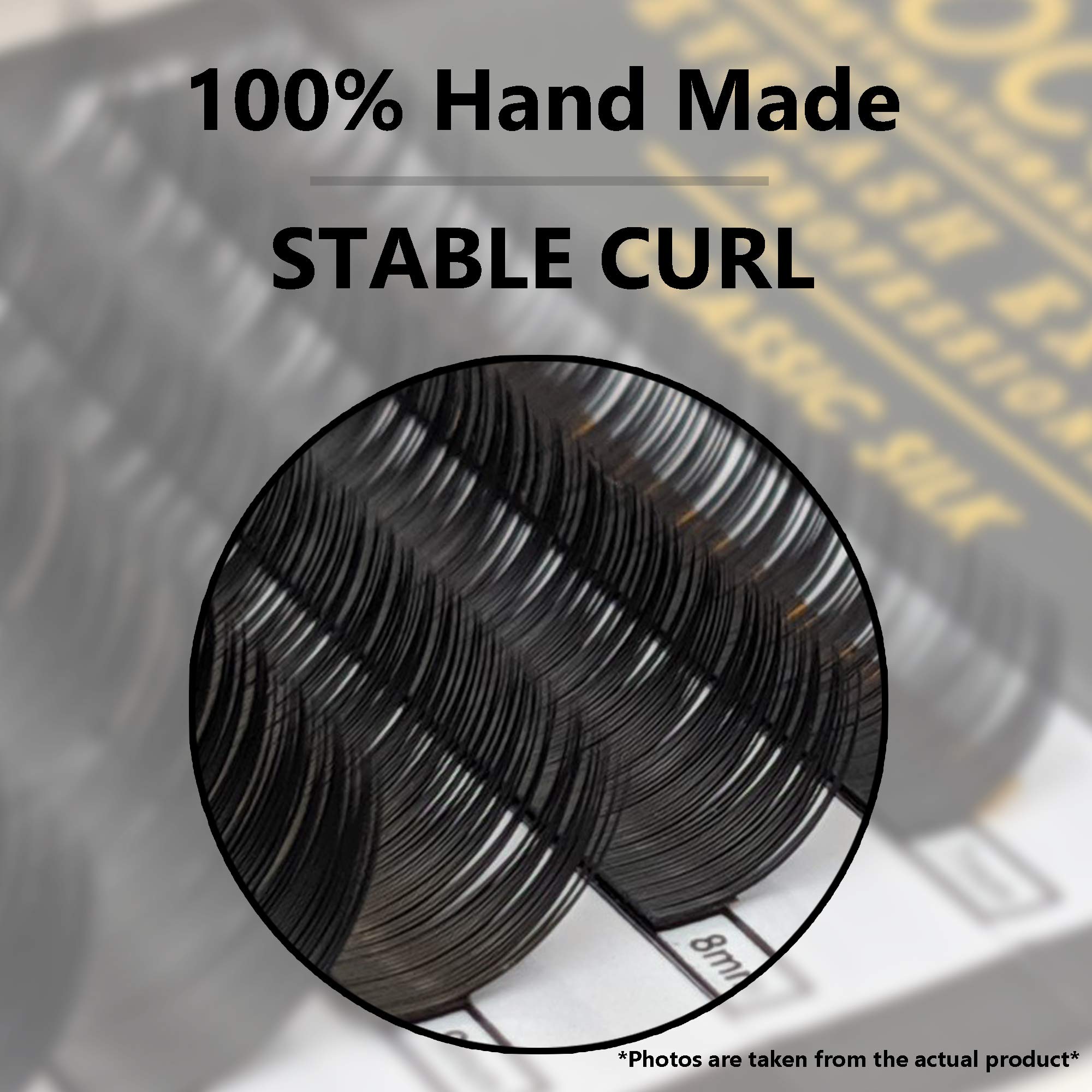 Premium COCO Honey Lash Eyelash Extensions - 6D Volume C Curl (0.07mm) Faux Mink Individual Lashes - 8-14mm Mixed Length Set for Natural & Glamorous Look - Perfect for Weddings, Parties & Daily Wear