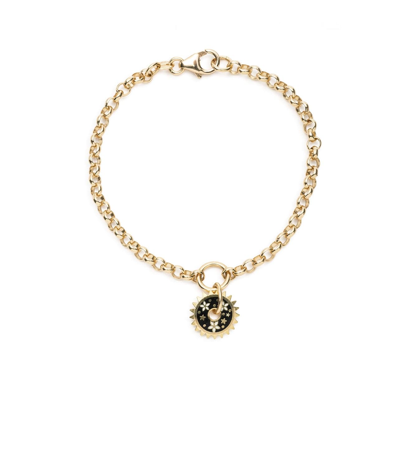 Dark Blossoms Resilience Medium Belcher Bracelet - Elegant Adjustable Bangle for Women, Perfect for Everyday Wear, Office & Special Occasions