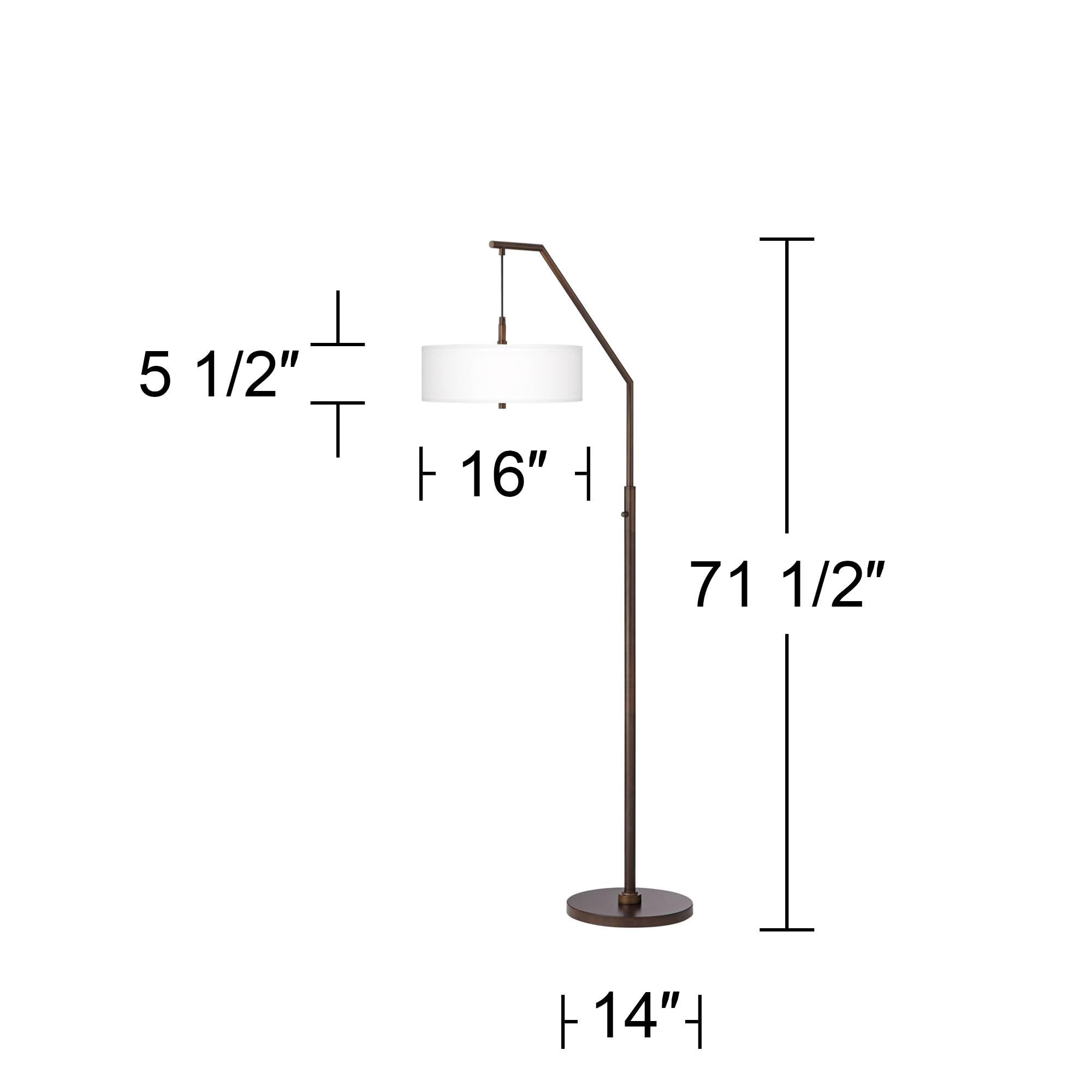 Elegant Weeping Willow Bronze Arc Floor Lamp - Modern Downbridge Lighting for Living Room, Bedroom & Office Decor