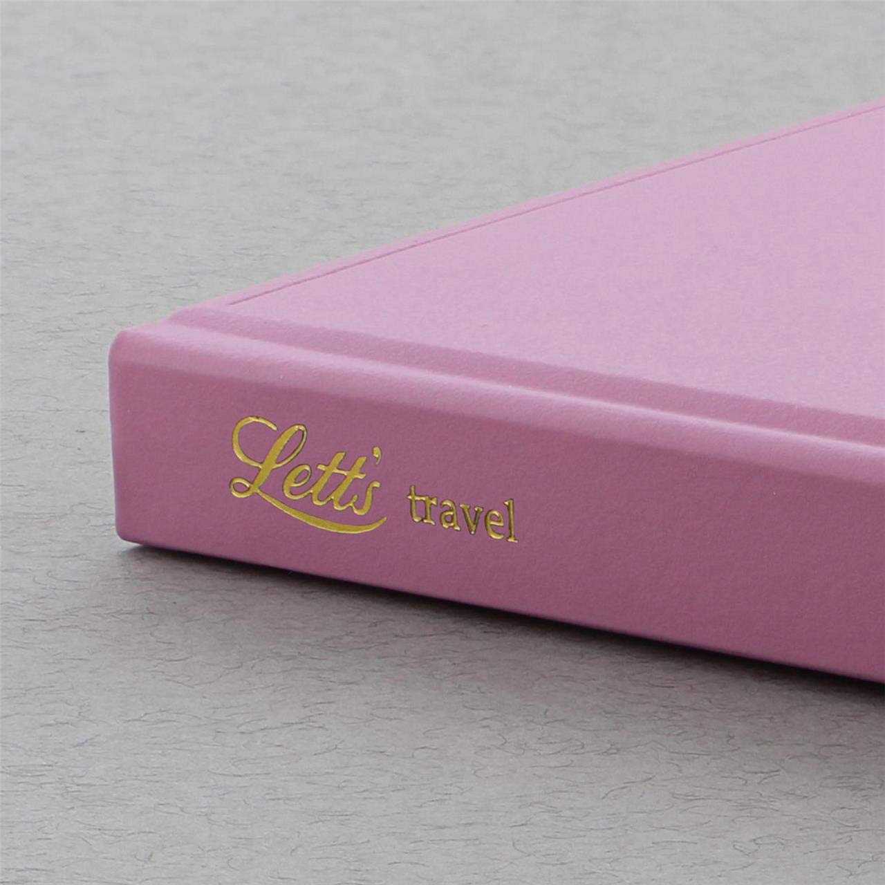 Letts Icon Travel Journal - Pink Leather Diary for Writing, Note Taking & Adventure Planning | Perfect for Travelers, Journaling & Gift Giving