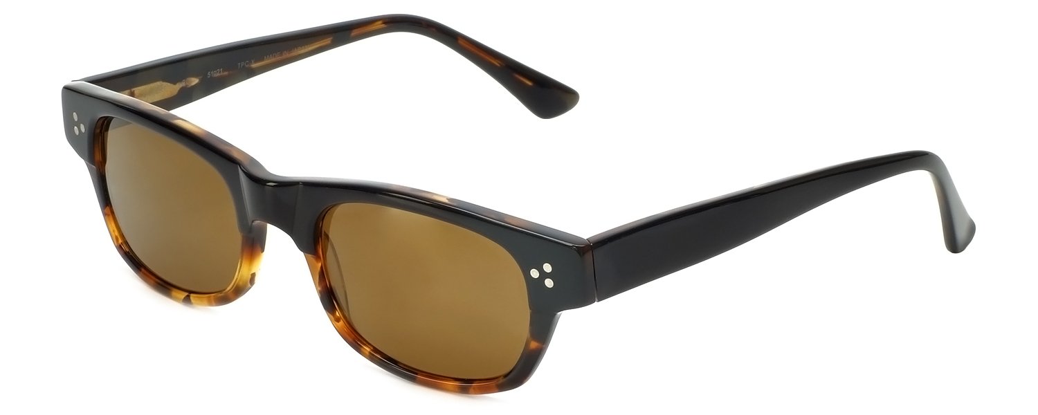 Gilbert Polarized Sunglasses for Men & Women - UV Protection, Anti-Glare, Lightweight (Black/Tortoise/Gold Lenses) - Perfect for Driving, Fishing & Outdoor Activities