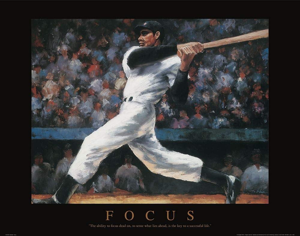 30x38 in Baseball Batter Swing Fine Art Rolled Canvas Print - Sports & Baseball Games Wall Decor for Home, Office, or Man Cave