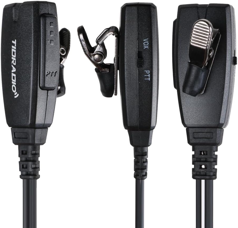 Wireless Acoustic Tube Earpiece with Noise-Canceling Microphone - Clear Hands-Free Communication for Security, Call Centers & Driving
