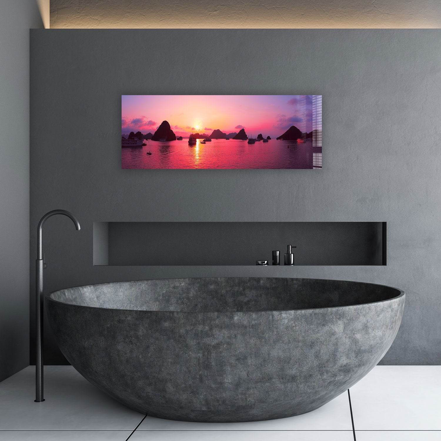 Chasing Sunset Panoramic Wall Art - Stunning Landscape Canvas Print for Home & Office Decor - Perfect for Living Room, Bedroom, or Office Wall Display
