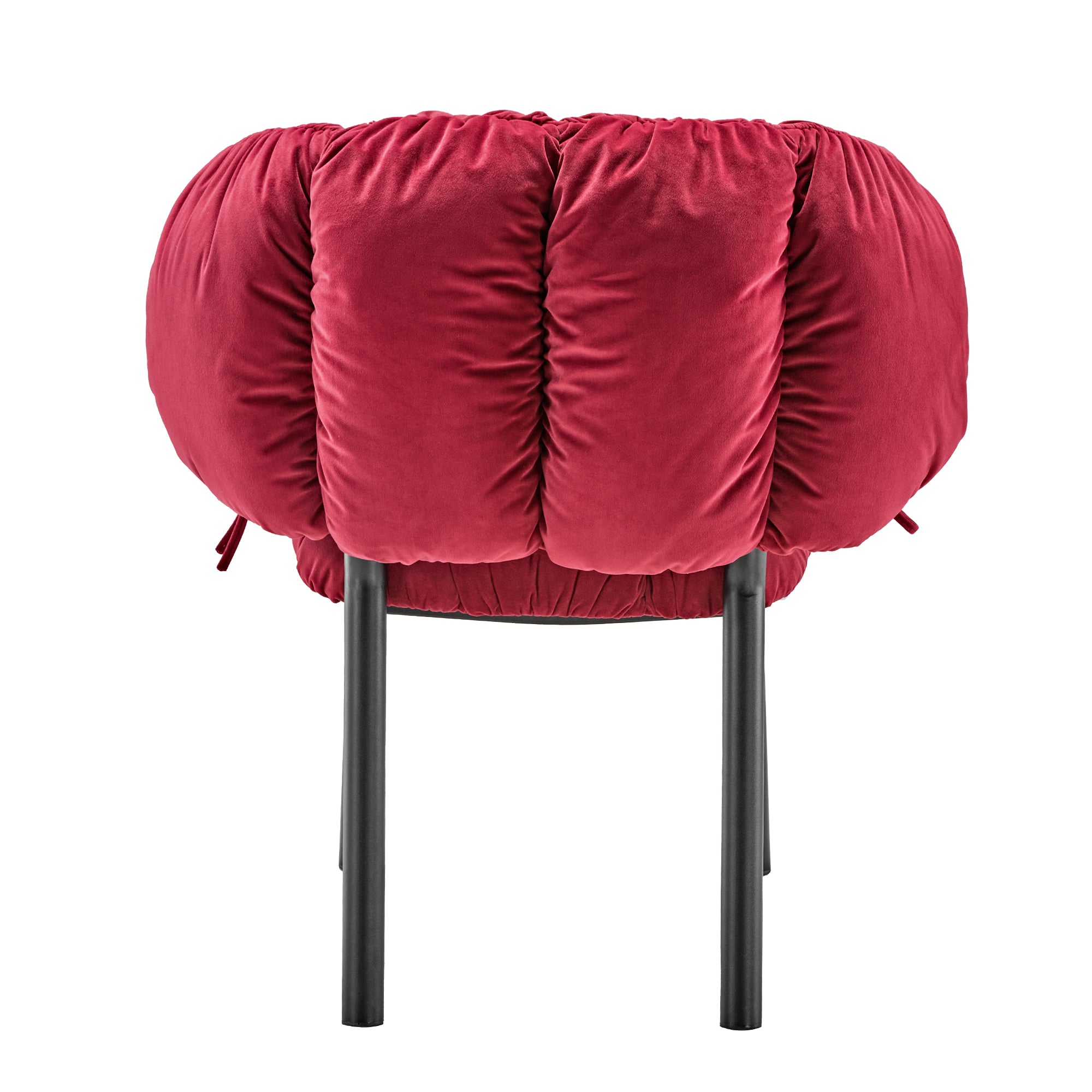 Velvet Dining Side Chair - 1 PC Upholstered Accent Chair in Red or Green - Perfect for Kitchen, Dining Room, or Home Office Seating