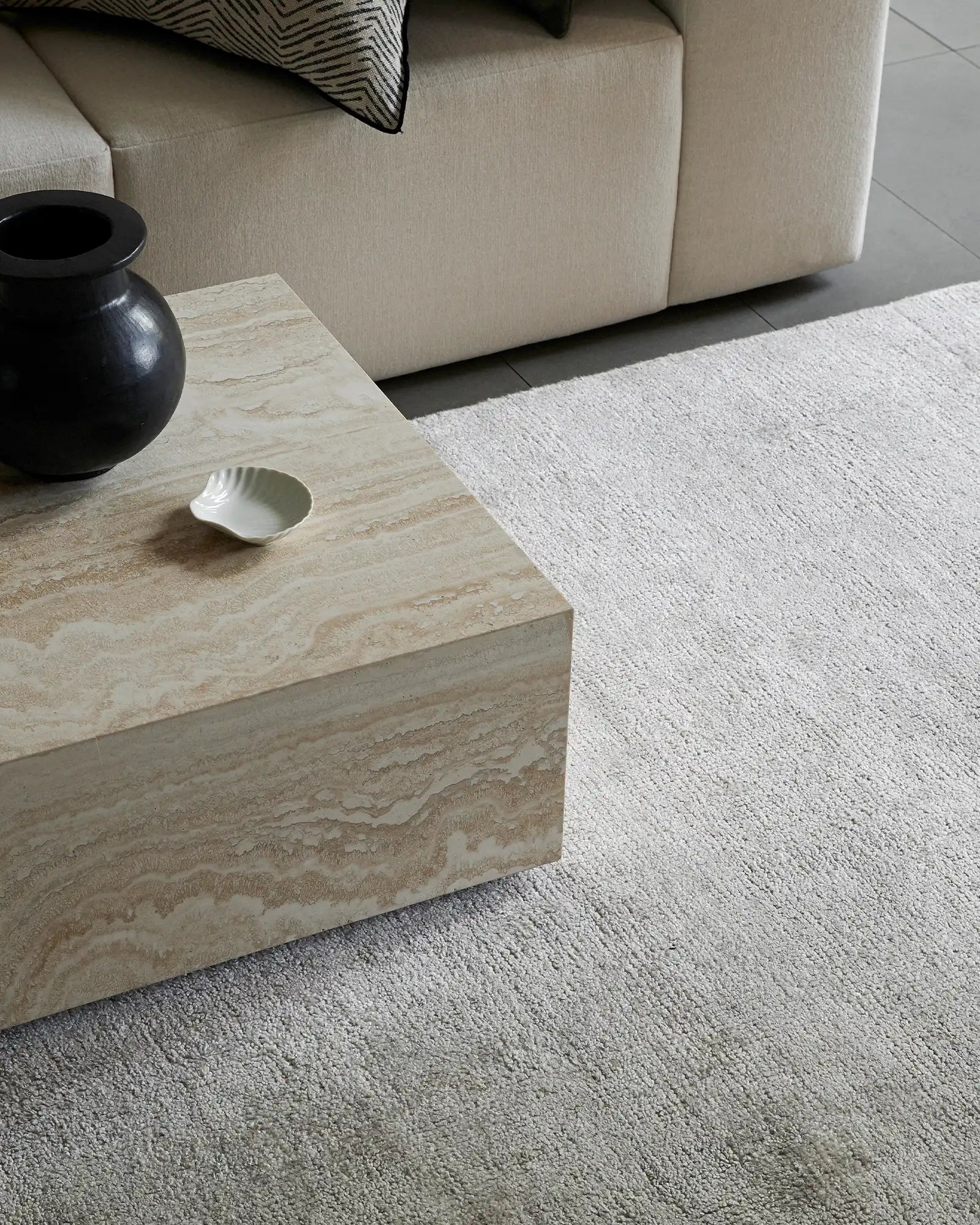 Almonte Rug Oyster - Premium Handmade Area Rug for Living Room, Bedroom & Office - Soft & Durable Home Decor