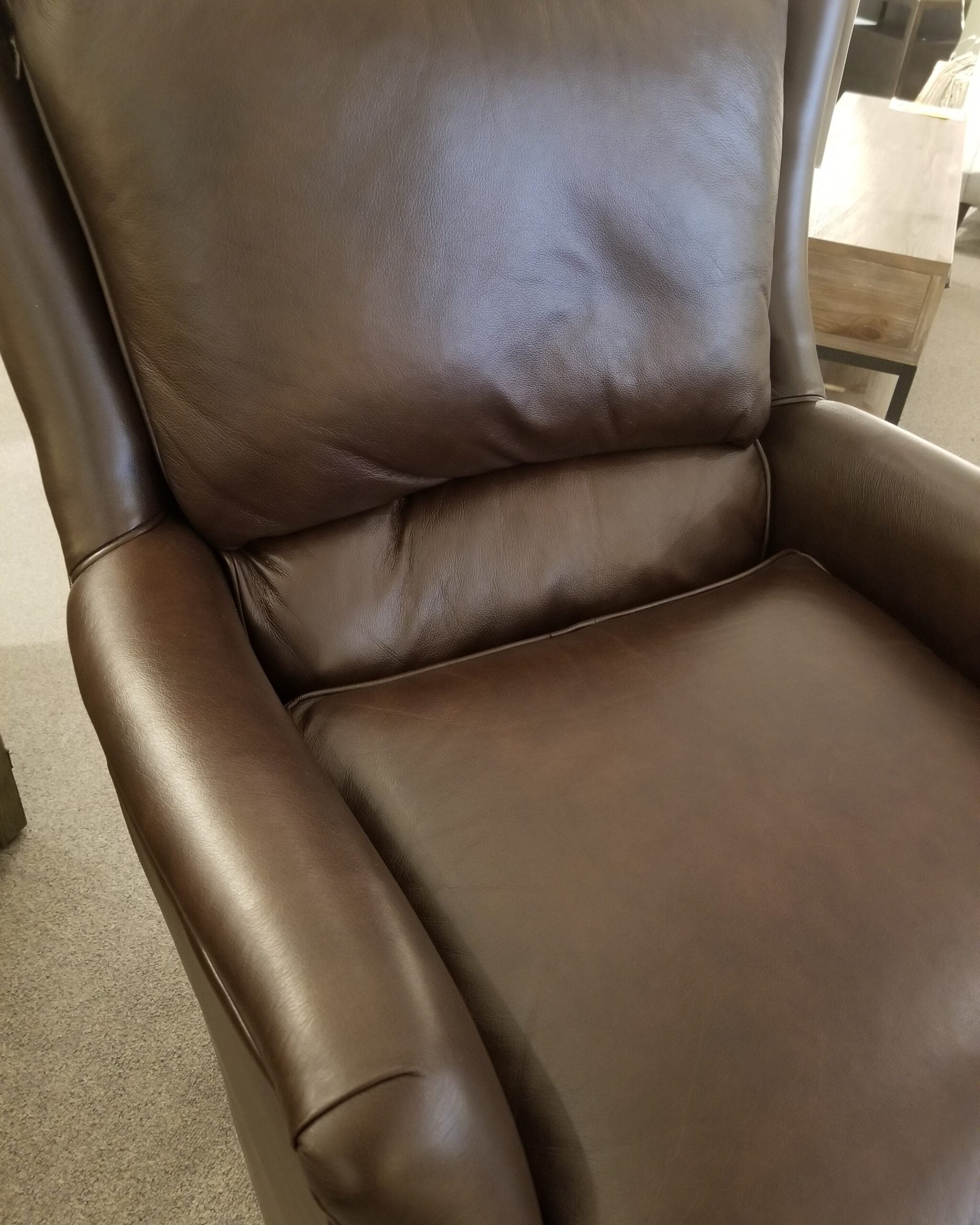 Louis Genuine Leather High Back Office Chair - Ergonomic Executive Desk Chair for Home & Office Workspace