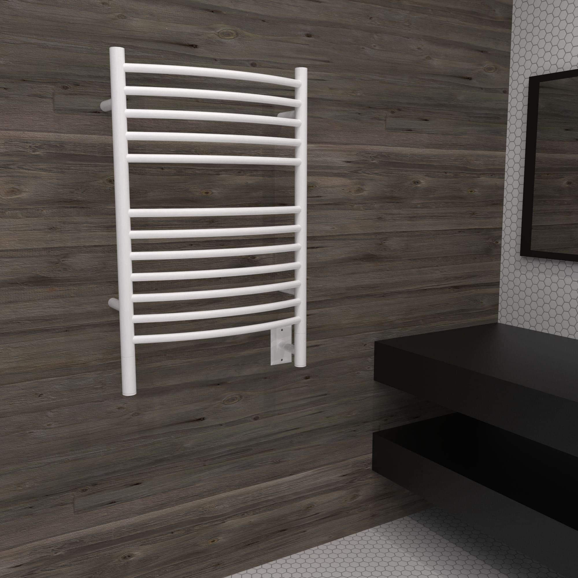 Amba Jeeves E Curved Hardwired Towel Warmer - 20.5