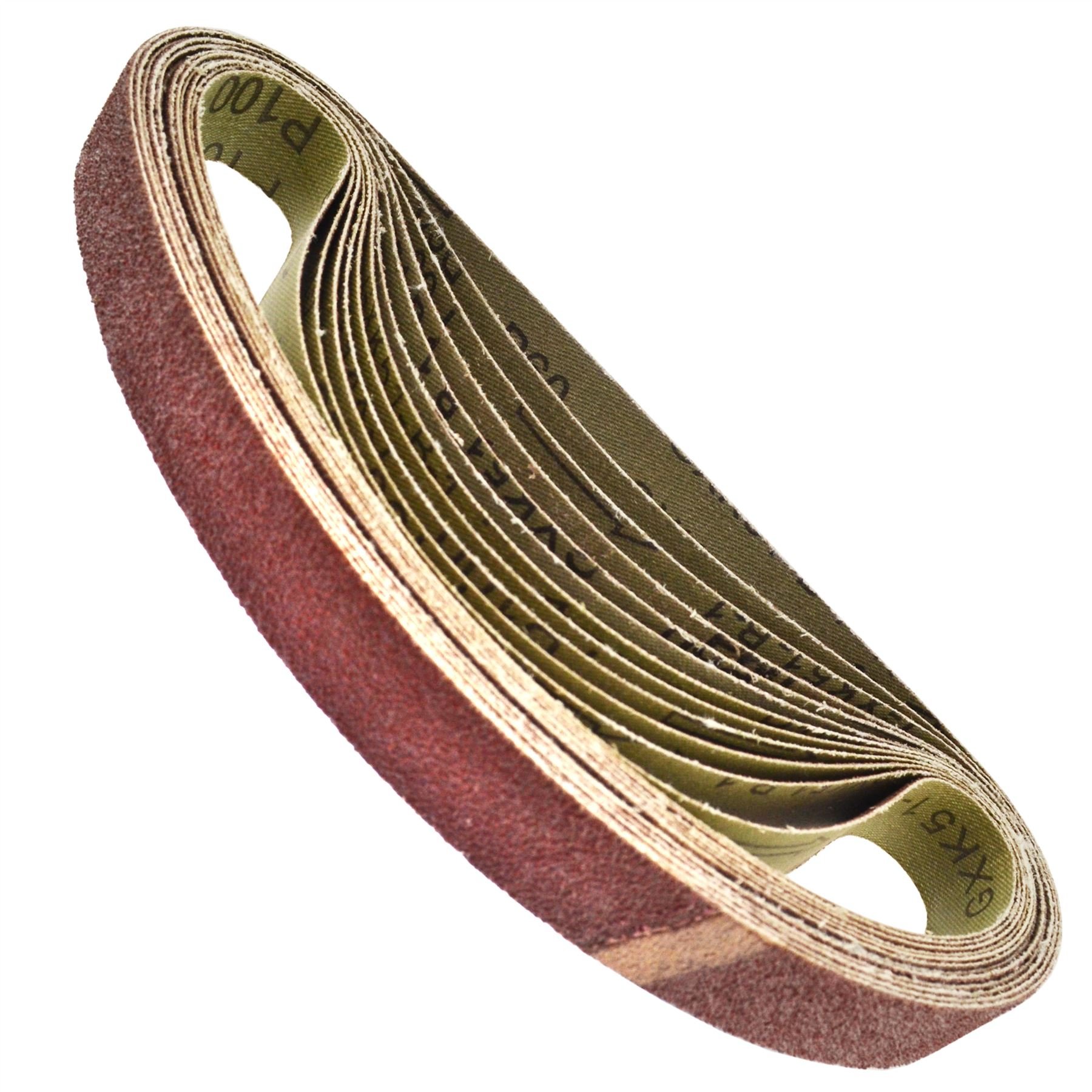 20mm Wide Air Finger Belt Sander - Power File Detail Sander with 25 Sanding Belts - Ideal for Metal Polishing, Woodworking & Automotive Detailing