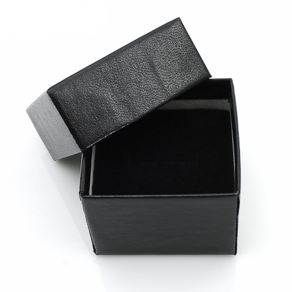 1.05ct AAA CZ Black Stainless Steel Engagement Ring for Women Size 5-10 - Perfect for Weddings & Proposals