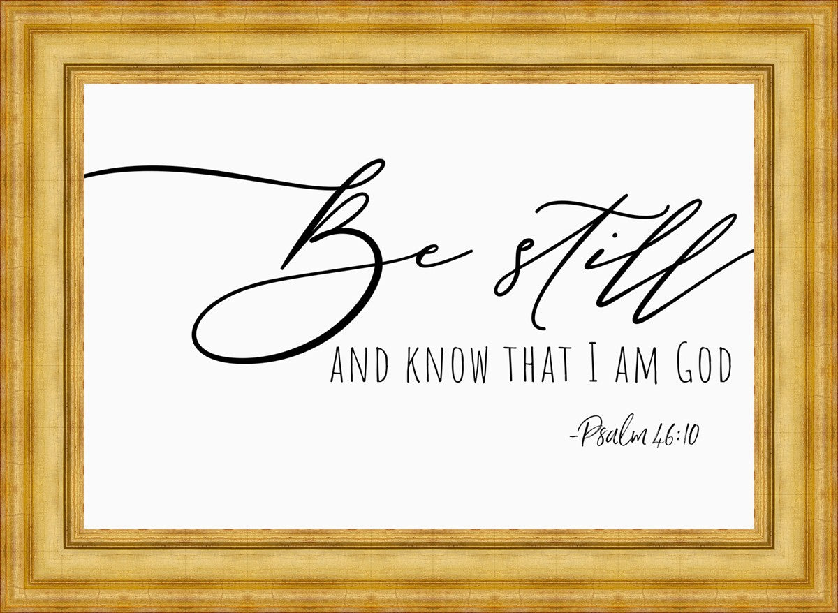 Be Still By Paige Tilly - Inspirational Wall Art Decor for Home & Office - Perfect for Living Room, Bedroom or Gift Giving