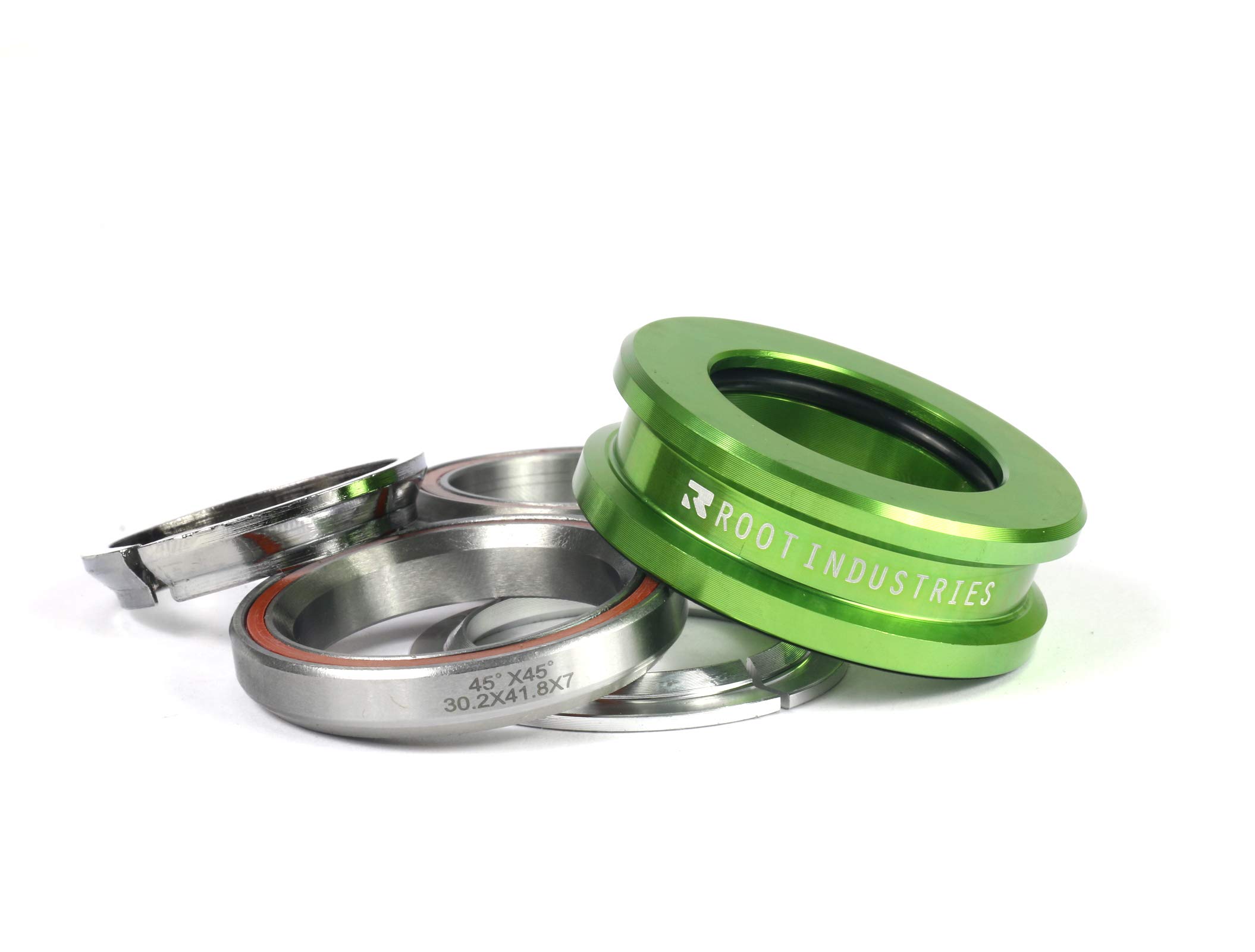 ROOT INDUSTRIES AIR Headset Tall Stack - Green | Premium Skateboard Headset for Smooth Rides | Perfect for Street Skating, Park Tricks & Longboard Cruising