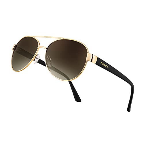 005 Gold Frame/Brown Lenses